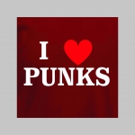 I LOVE PUNKS!  pánske tričko materiál 100% bavlna značka Fruit of The Loom